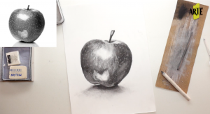 empezar a dibujar manzanas