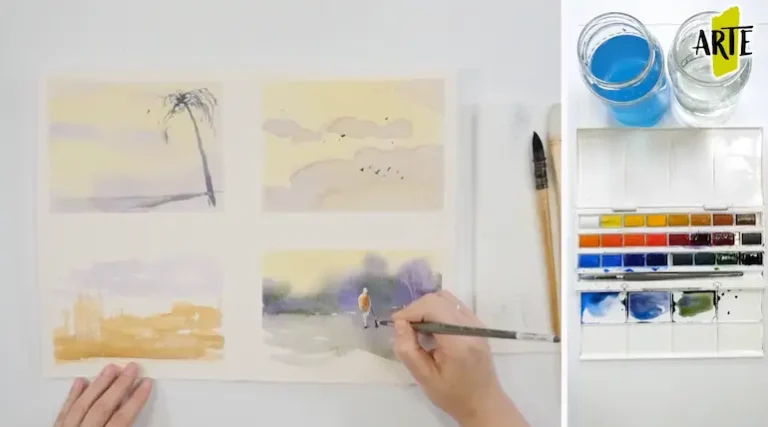 Resolución de imprevistos y retoques en acuarela