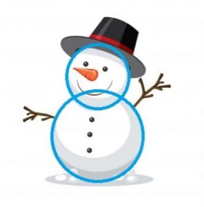 ✓ Cómo hacer un muñeco de nieve para colorear | 👉ArteEscuela