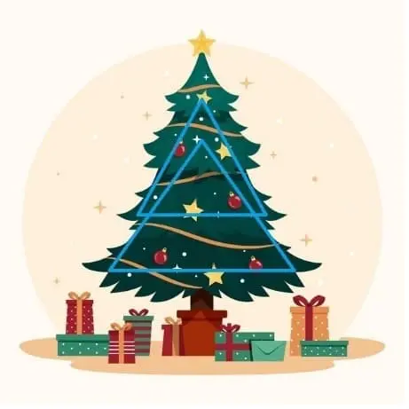 Let's paint a Christmas tree!