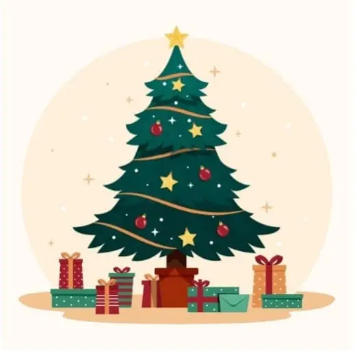 Let's paint a Christmas tree!