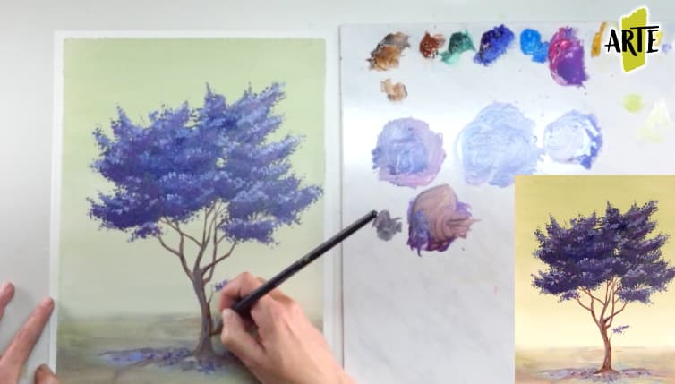 ???? Cómo pintar un árbol de manera fácil en 8 pasos | ArteEscuela