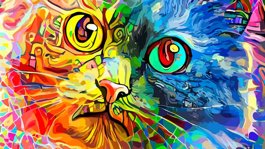 servilleta Ondas Vibrar 🐈 Cuadros de gatos de pintores famosos | ArteEscuela.com
