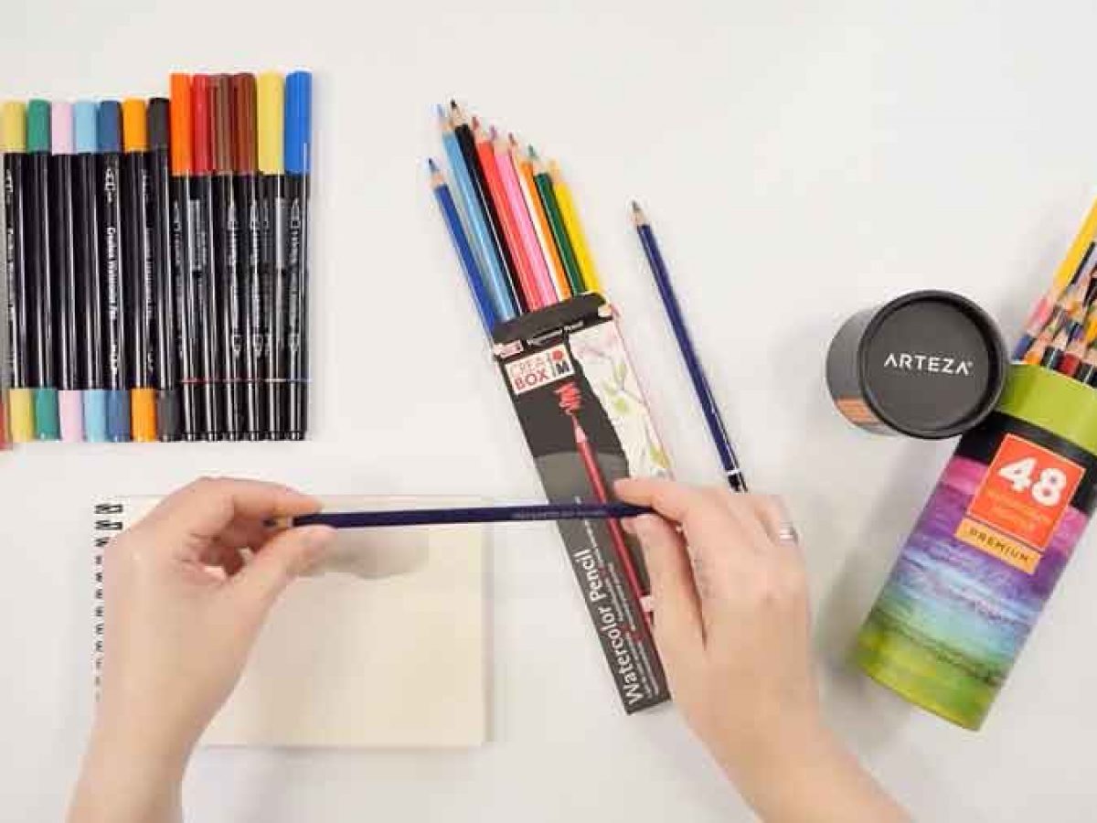 ✍️ Cómo pintar con lápices acuarelables