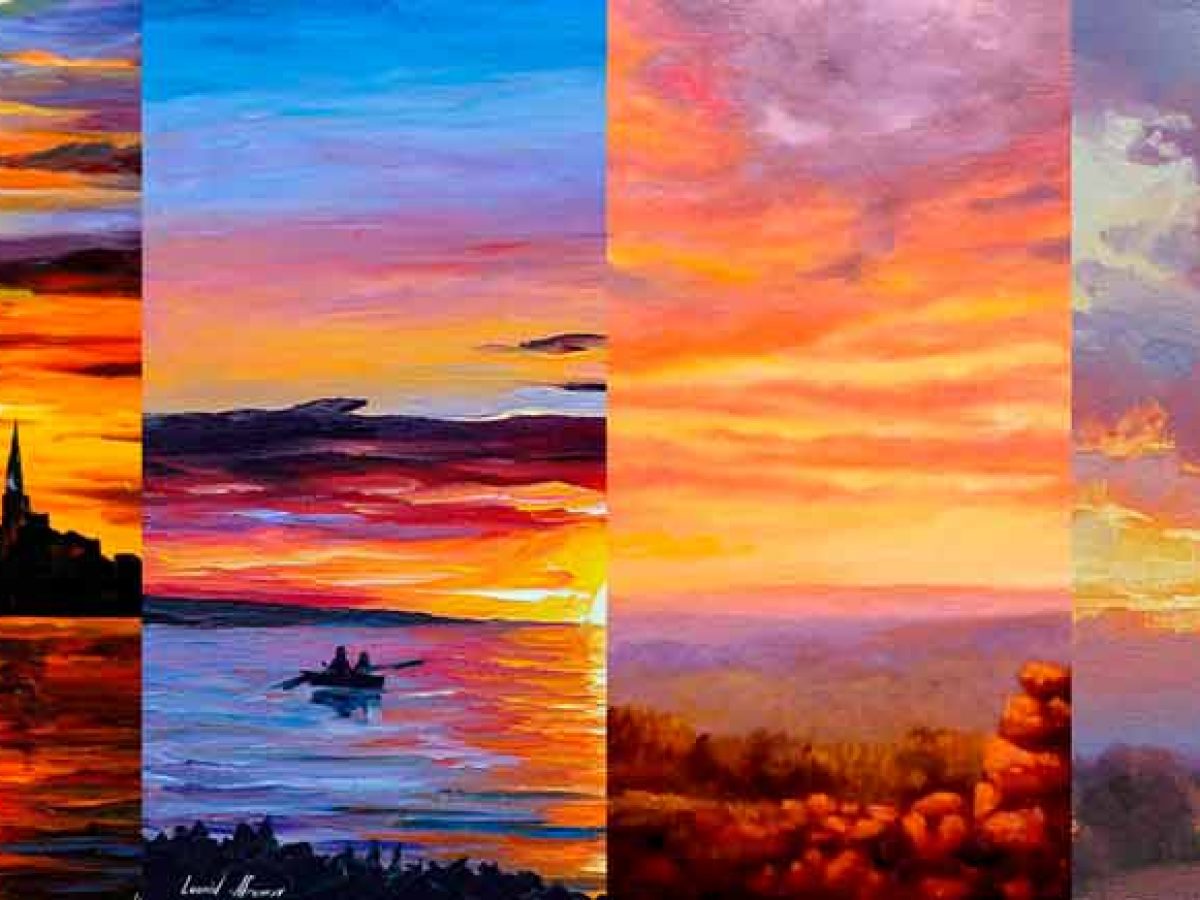 🌇 Cómo pintar un atardecer fácil 🌇 Cómo pintar un atardecer fácil