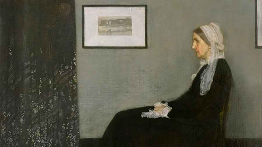 Retrato de la madre del artista, sentada de perfil, de James McNeill Whistler