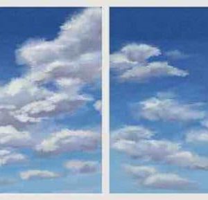 Cómo pintar nubes paso a paso con óleo Volumen de las nubes definido con luces y sombras