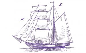 dibujar un barco paso a paso