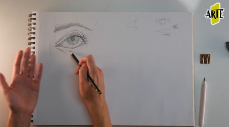 dibujar ojos en 8 pasos