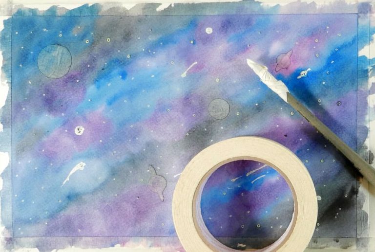 Pintar una galaxia - Paso 4
