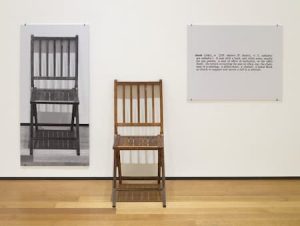 Una y tres sillas. Joseph Kosuth