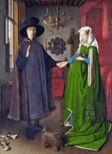 Retrato de Giovanni Arnolfini y su esposa. Jan van Eyck. 1434