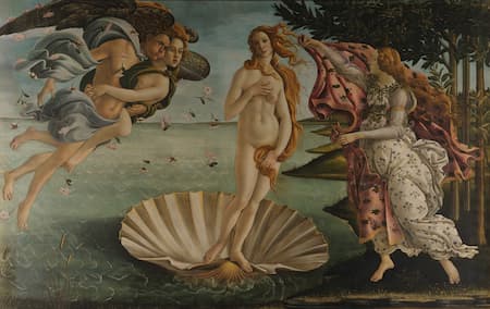 El nacimiento de Venus. 1486