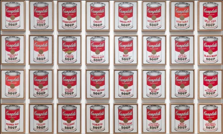 Latas de sopa Campbell´s. Andy Warhol. Museo Moma