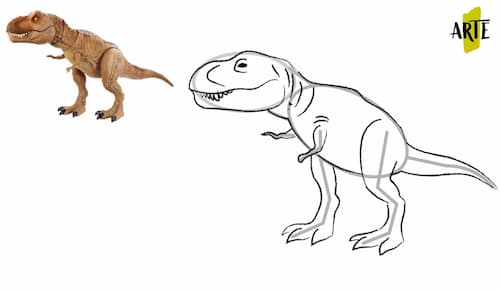 ✓ Como Dibujar un Dinosaurio Paso a Paso | 👉