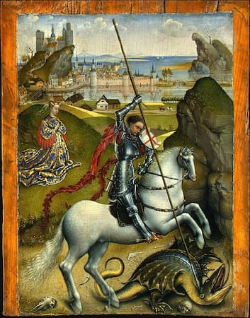 San Jorge y el dragón. National Gallery of Art (Washington). 1425 – 1430