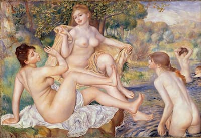 Las grandes bañistas. Philadelphia Museum of Art. 1884 - 1887