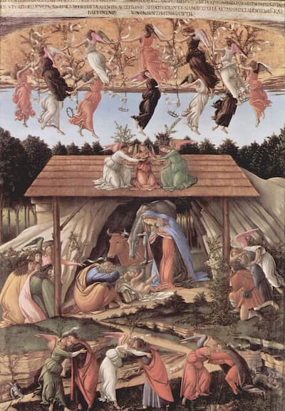Navidad mística. Sandro Boticelli. 1501