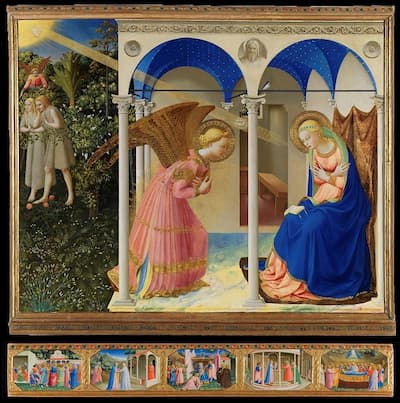 La anunciación. Fra Angélico. 1425-1427 
