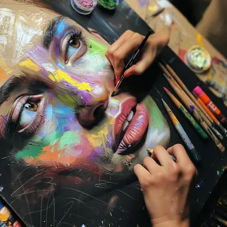 pintar con pasteles secos