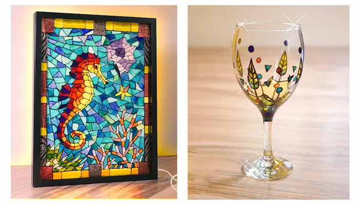 Pintura sobre vidrio Pintura sobre vidrio