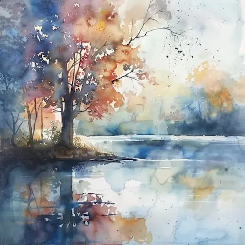 Cómo pintar un fondo en acuarela