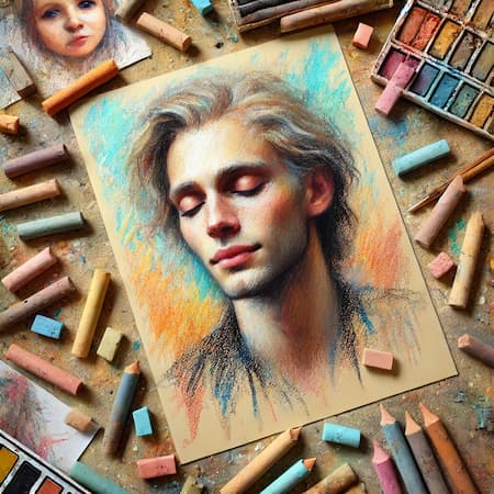 Retratos al pastel