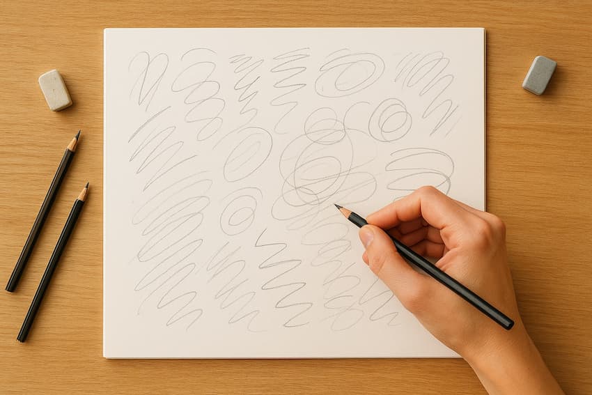 Ejercicios para soltar la mano y dibujar con más confianza Ejercicios para soltar la mano y dibujar con más confianza