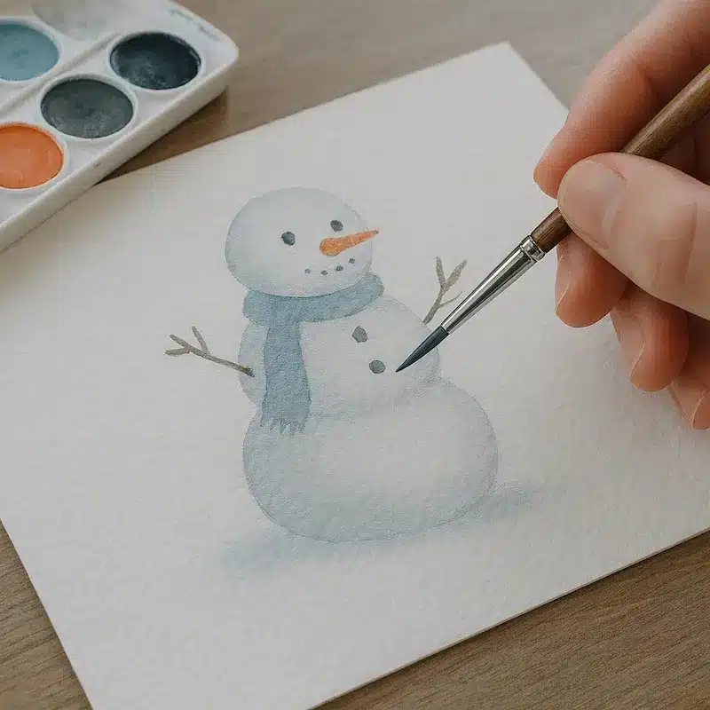 7 ejercicios navideños para mejorar tu acuarela desde cero