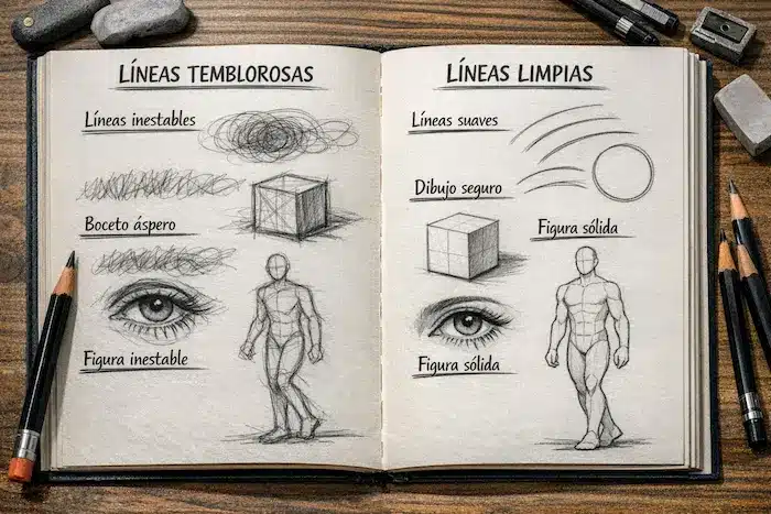 trazos temblorosos