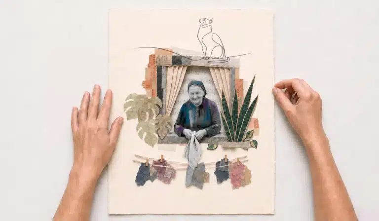 RETRATO DE UNA VIDA CON COLLAGE