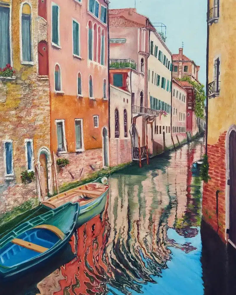 Trabajos de los alumnos Paisaje urbano de Venecia realizado por alumnado de ArteEscuela